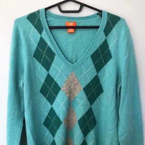 Argyle sweater blue